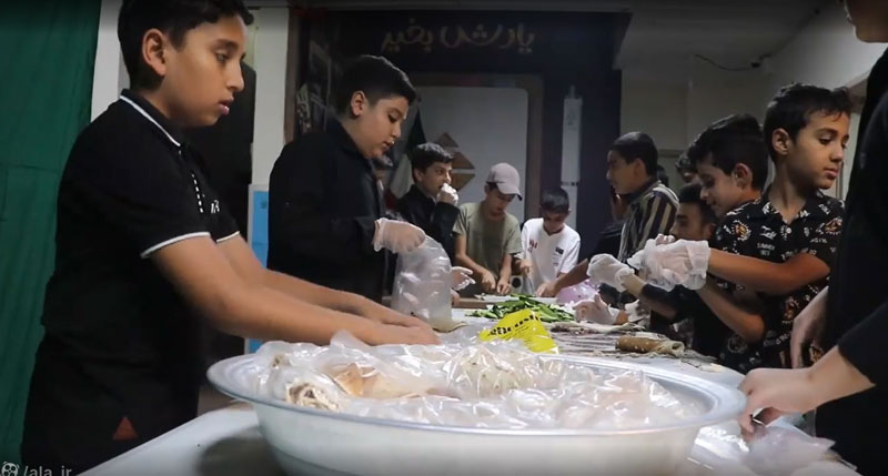 سفره با برکت امام حسن مجتبی علیه‌السلام در مرکز سلاله