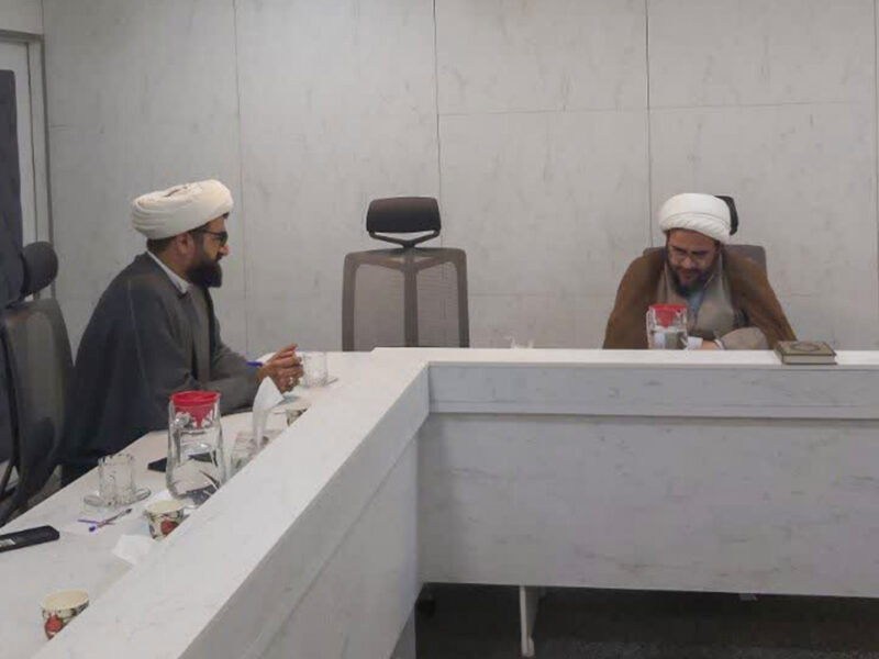 دیدار مدیر مؤسسه ثاقب با رئیس سازمان هیأت و تشکل‌های دینی